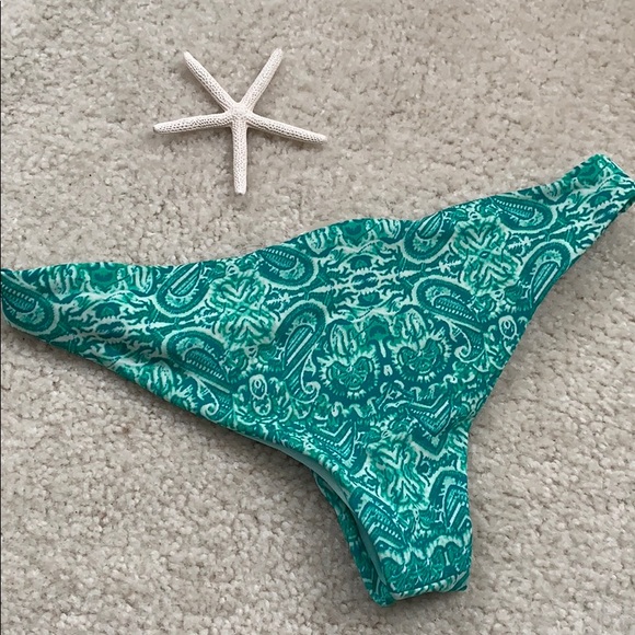 La Hearts Other - LA HEARTS GREEN PRINT BIKINI BOTTOM CHEEKY